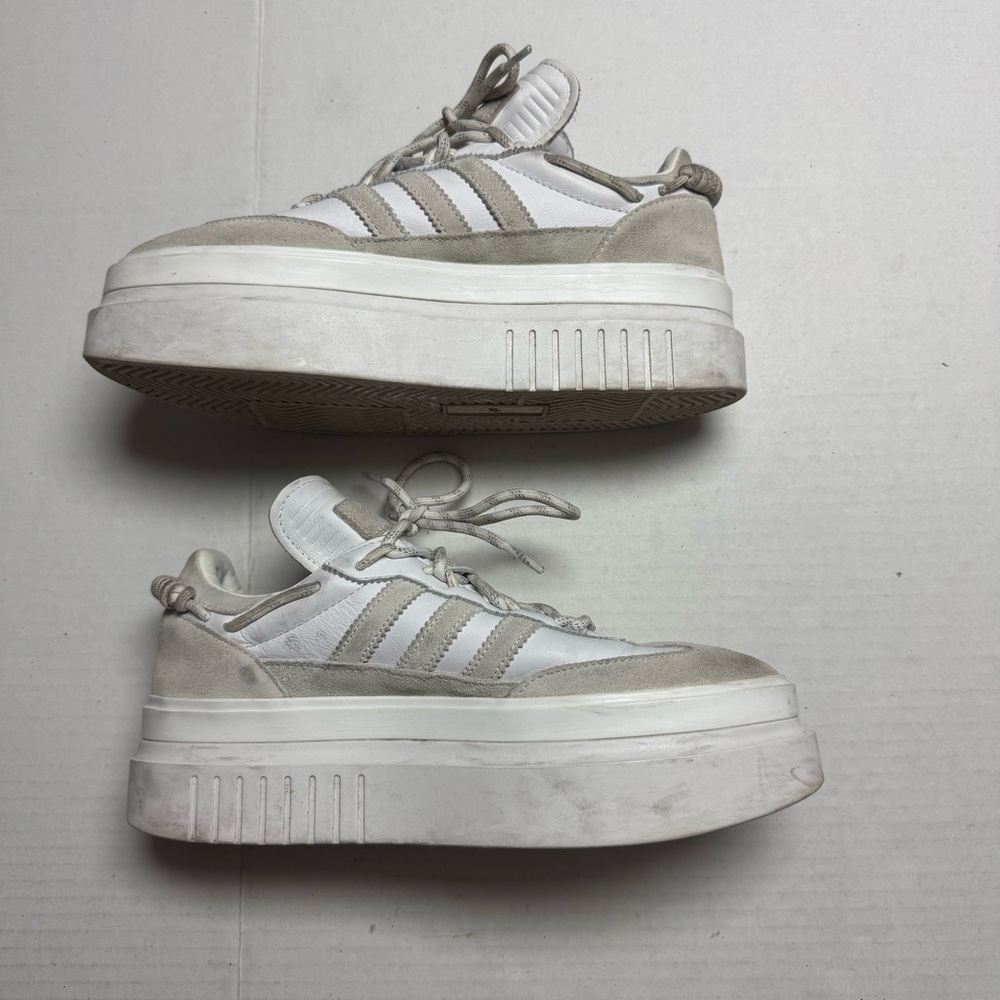 adidas Beyonce Ivy Park Super Sleek White Gary Platform Sneakers Size: 10.5
